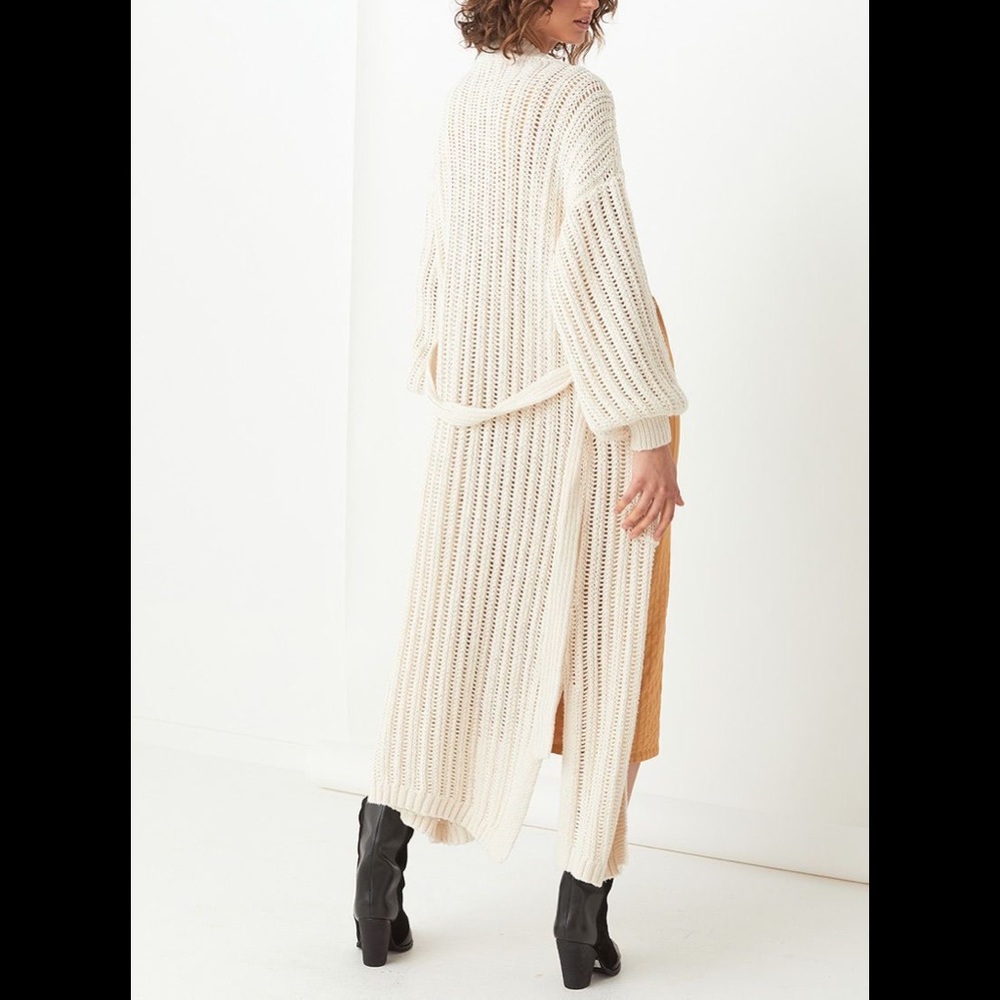 SPELL HEATHER LONG KNIT CARDIGAN